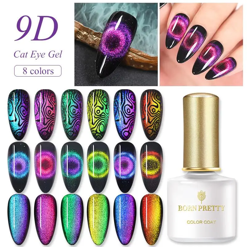 Born Pretty Nail Kit 9d Cat Eye Gel Nail Polish Chameleon Soak Off Uv Gel Varnish Semi Permanent Nail Art Design Magnetic Gel Nail Gel Aliexpress