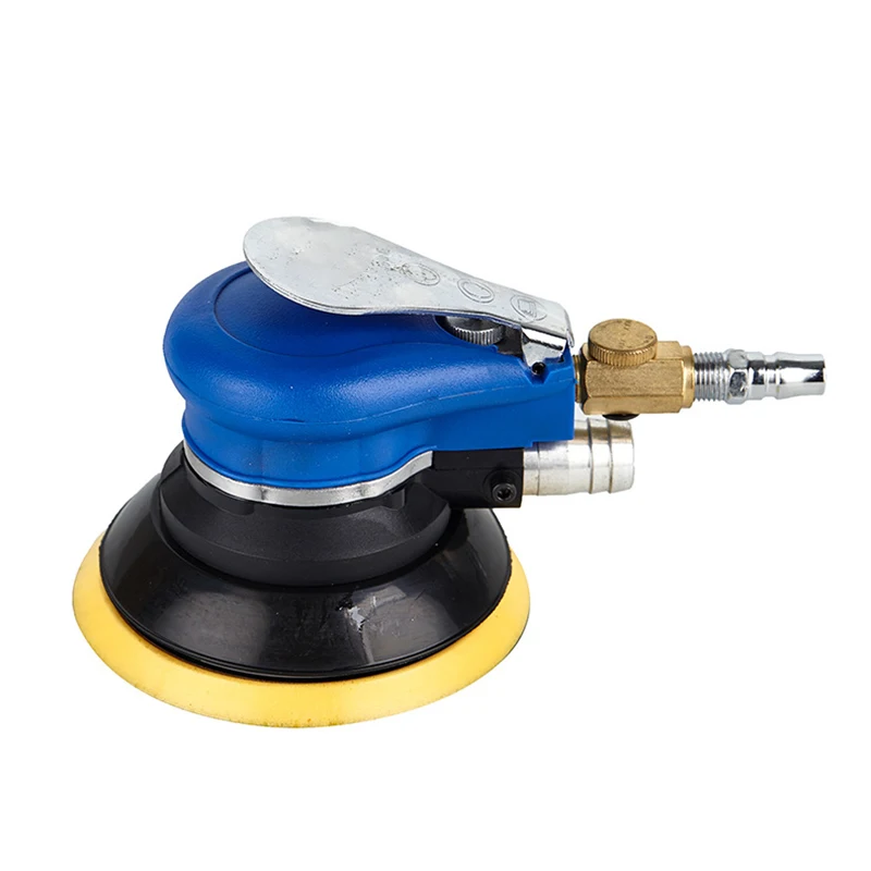5 Inch Non-Vacuum Matte Surface Circular Pneumatic Sandpaper Random Orbital Air Sander Polished Grinding Machine Hand Tools With