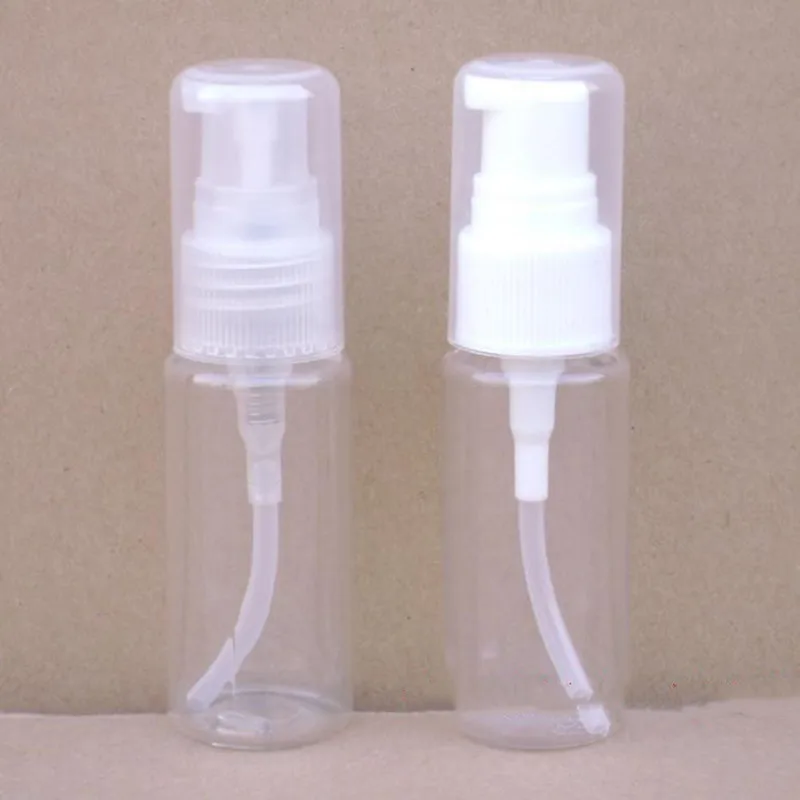 

25ml Plastic Lotion Bottle Transparent PET Soap Dispenser Duckbilled Cream Bottle with Spray Pump Alcohol Hand Sanitizer