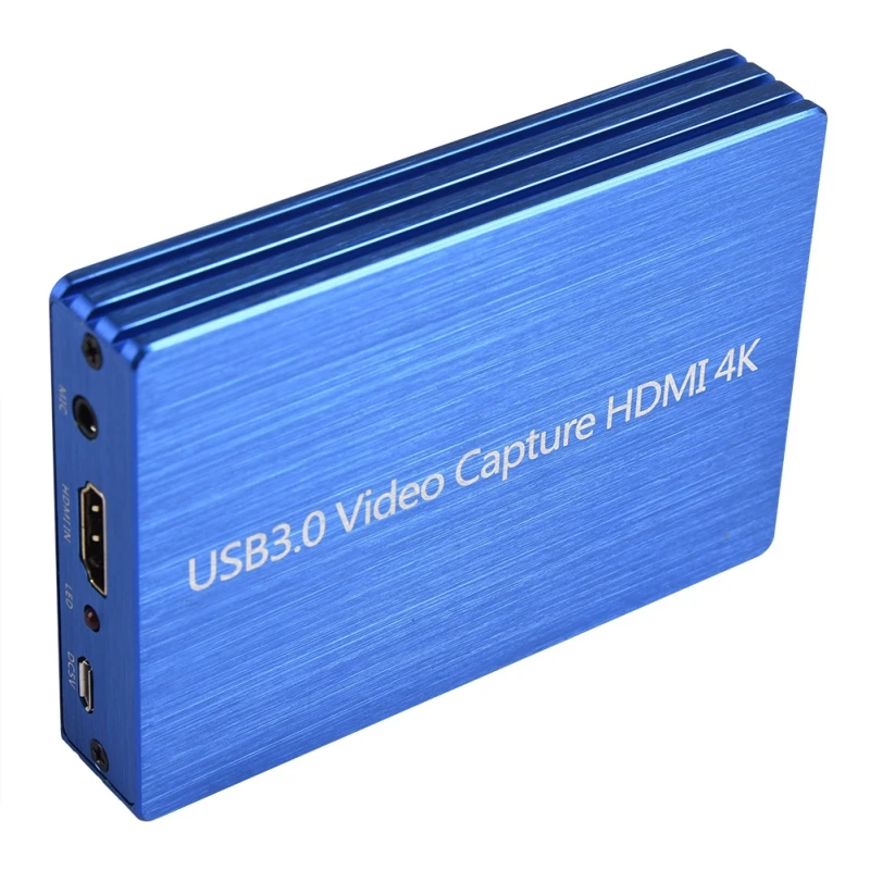 Игровая карта захвата для HDMI USB 3,0 4K Портативный Аудио Видео ключ с петлей-выход