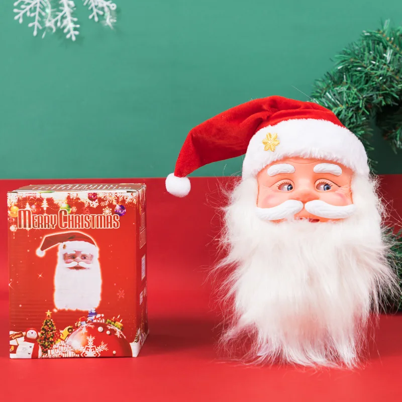 Рождественский унисекс Электрический Санта Клаус шляпа пение танцы Санта Кепка музыка качели вечерние Детский Рождественский подарок кукла игрушка