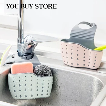 

New Kitchen Spong Hanging Basket Drain Holder Adjustable Bathroom Rack Toilet Soap Shelf Organizer Hanging Basket Storage Tool