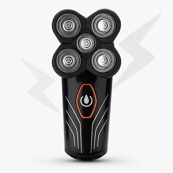 

Shaved Head Machine Five-Head Electric Shaver Rechargeable Waterproof Self-Care Optical Head Shaving Knife