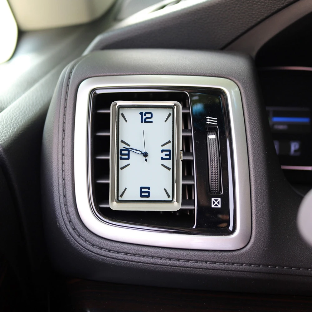 High Quality Automobiles Car Decoration Clock Watch Car Interior Electronic Quartz Watch Double-sided Sticker Car Decoration