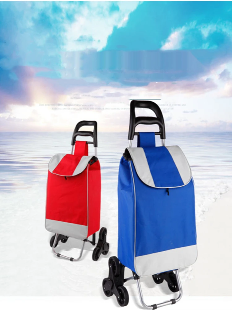 Advertising Specialty Folding Portable Shopping Cart Customized Logo Print Service Lightweight Easy Move Trolley Promotion Gift |