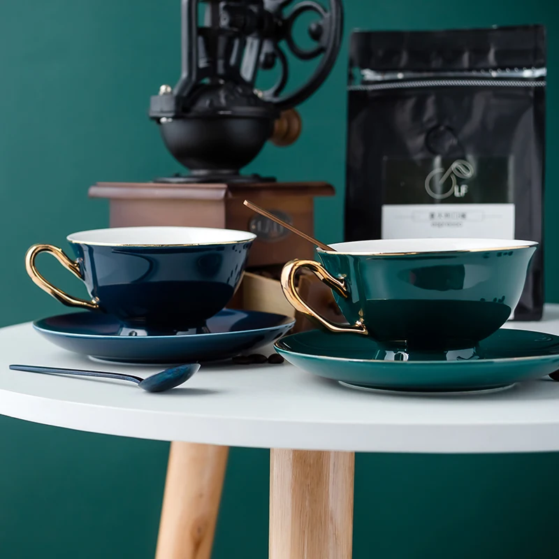 Роскошный Европейский набор кофейных чашек многоразовый Британский креативный