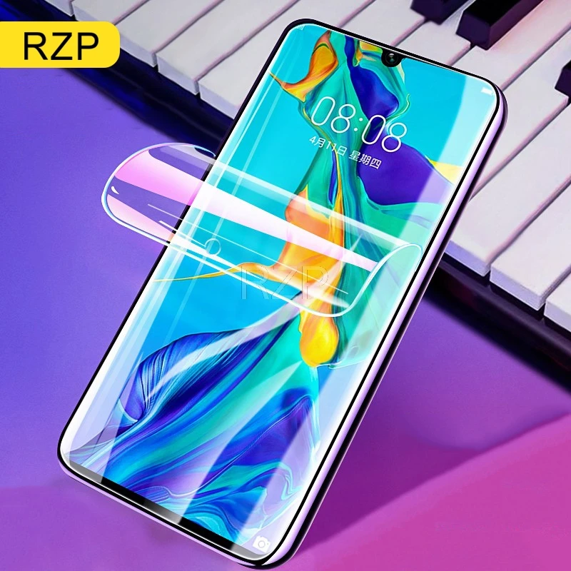 RZP полное покрытие Гидрогелевая пленка для Huawei P30 P20 Pro P10 lite Plus Защита экрана (не