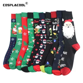 

[COSPLACOOL]Christmas Milu Deer Gift Funny Socks Japanese Harajuku Creative Aliens Socks Women Novelty Chaussette Femme Sokken