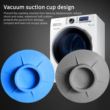 

1/4pcs Floor Mat Elasticity Rubber Feet Pads Black Furniture Washing Machine Anti Vibration Shock Proof No Slip Random Color