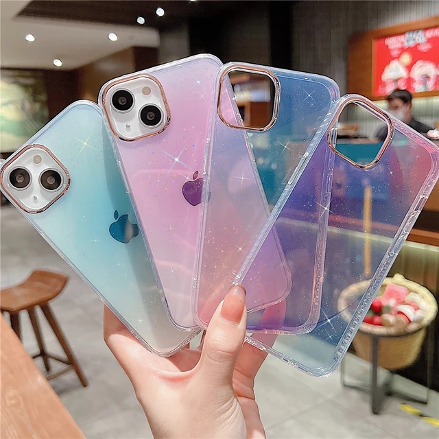 Latest Pink Purple Transparent Letter Phone Cover For IPhone  11/11pro/11promax/8P/X/Xs/XR/Xsmax Brand Phone Cove…