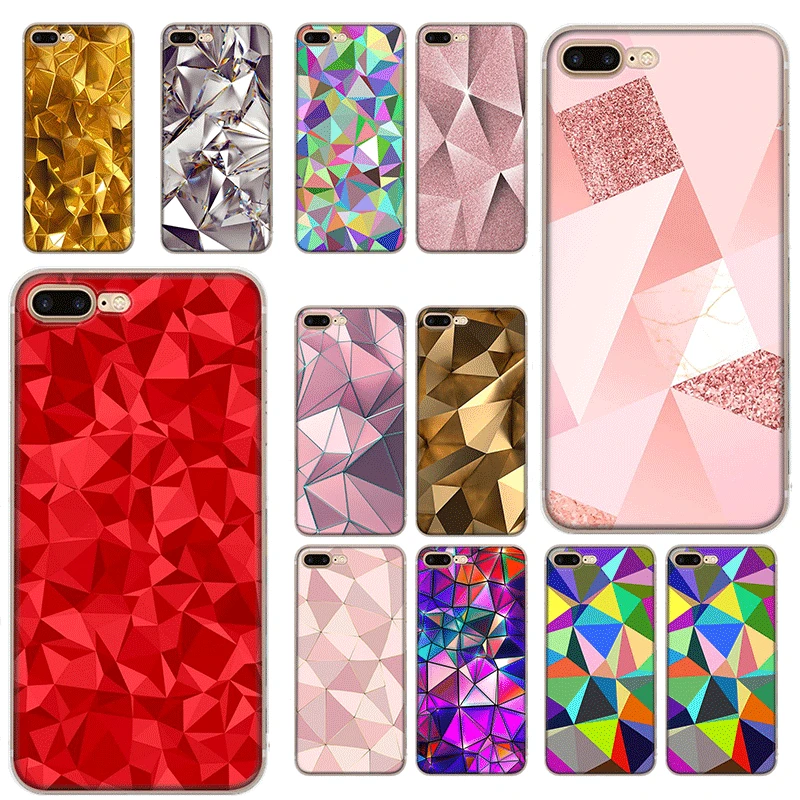 Mobile Phone Case Tpu For iPhone X XS Max XR 6 6S 7 8 Plus 5 5S SE Hard Cover Triangle Shell | Мобильные телефоны и