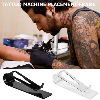 

2Color Acrylic Tattoo Machine Holder Stand Rack Rest Support Organizer Makeup Eyebrow Pen tray frame Holder Tattoo Accessories