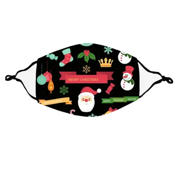 

Mascarilla Personal Health Care 1pc Fashion Christmas Printing Breathable Protection Face Cover Reuse Mask Reusable Masks