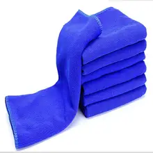 Auto 6 Stuks Blauw Absorberende Wassen Doek Car Auto Care Microfiber Cleaning Handdoeken Auto Huis Schoonmaken Micro Fiber Handdoek Accessoires tanie tanio Cn (Oorsprong)
