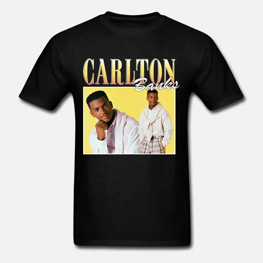 Men T shirt VINTAGE Carlton Banks Fresh Prince T-Shirt Women tshirt | Мужская одежда