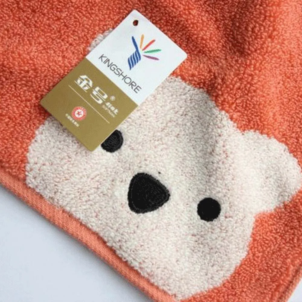 Children Towels Baby Face Towel Cute Cartoon Bear Pattern Hang Hand Towel Soft Cotton Towels baby towel cotton towel