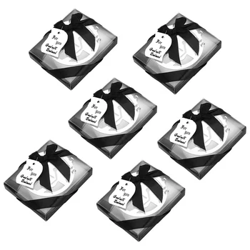 

6PCS Stainless Steel Page Marker Doctoral Cap Shaped Bookmark with Black Tassel Graduation Gifts Silve Craft Supplies Gift