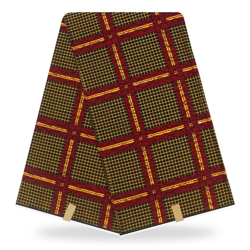 Африканская Анкара настоящая восковая ткань для женского платья головные уборы 6 ярдов батик ткань Африканская настоящая голландская восковая ткань