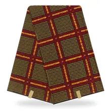 Африканская Анкара настоящая восковая ткань для женского платья головные уборы 6 ярдов батик ткань Африканская настоящая голландская восковая ткань