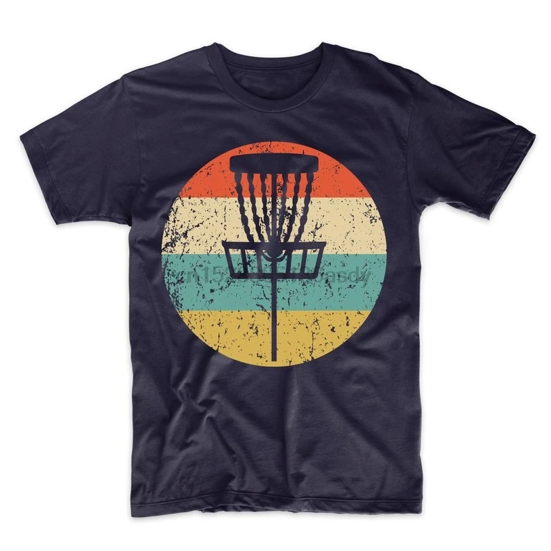 Мужская футболка с рисунком дисков для гольфа Ретро корзин 2019 Новое поступление