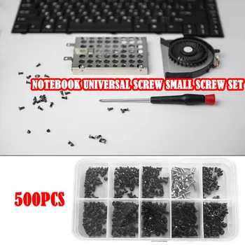 

500Pcs Laptop Notebook Computer Universal Screw Kit Replacement Set with Plastic Case