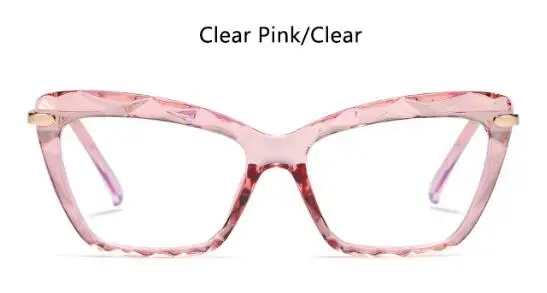 Анти-синий светильник, блокирующие очки, женские модные квадратные очки кошачий глаз, игровые компьютерные очки, черная оправа для очков для женщин и мужчин, УФ - Цвет оправы: clear pink