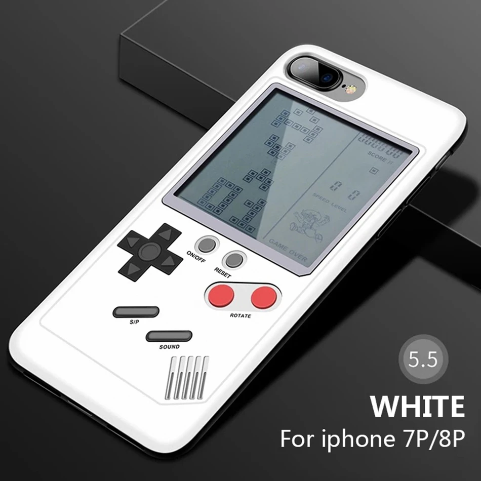 Игровой автомат чехол для iPhone X Классический игровой консоли чехол s задняя крышка для iPhone 6/6 S/7/8 Plus