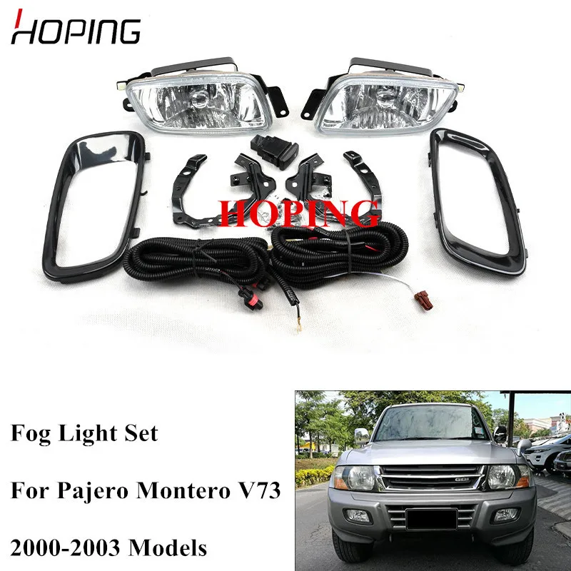 

Hoping Full Set Front Bumper Fog Light Fog Lamp Set For Mitsubishi Pajero 2000 2001 2002 2003 Wiring Switch Harness Kit Set