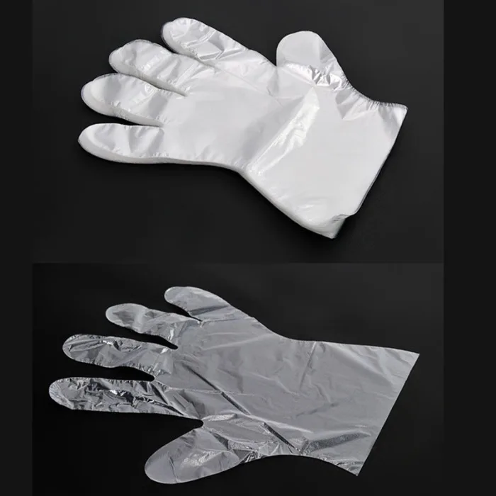 100 одноразовые ПЭ перчатки рукавицы для сада дома ресторана барбекю посуда для мытья THIN889