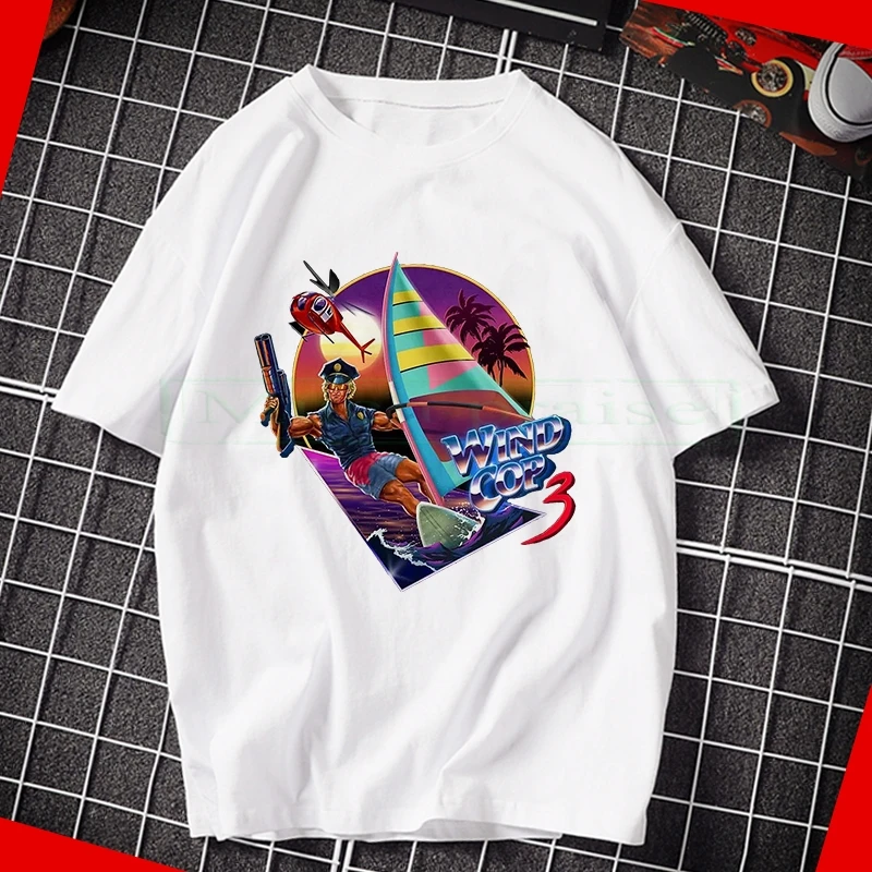 

New spring and summer T-shirt for men and women 70s80s T shirt - Steven Rhodes men t shirt White funny T-shirt