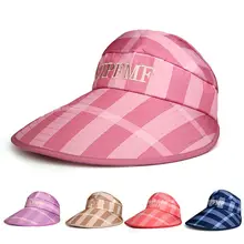 Летняя женская кепка с козырьком, складная Регулируемая Кепка с широкими полями и защитой от ультрафиолета, новинка, аксессуары для путешествий