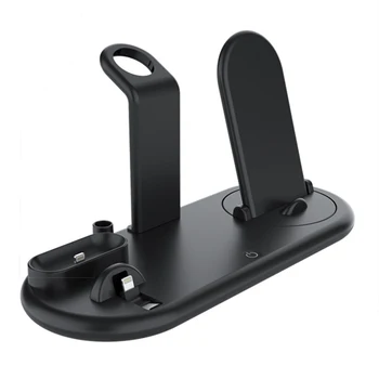 

7 in 1 Wireless 10W Charging Station Type-C Mobile Phone Holder Night Light for Apple Pencil for Apple Watch for AirPro