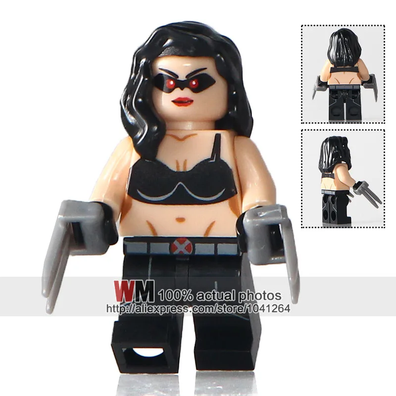 

Building Blocks Single Sale PG243 Wolverine 3 Logan X-23 Laura with Kinney Claws Super Hero The Avengers Kids DIY Toys PG8063