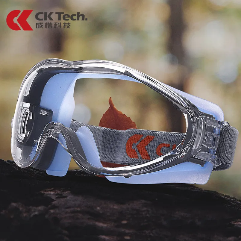 CK Tech-lunettes de sécurité transparentes, Protection des yeux, Anti-projections, Anti-brouillard, pour le cyclisme, Protection des yeux, en Silicone