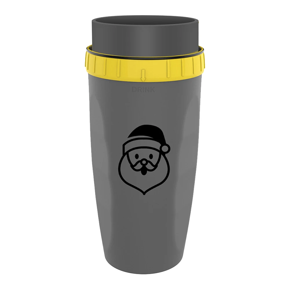 Черный Французский Coverless Twist Cup с переключателем и соломинкой Сиппи портативные бутылки для воды для детей взрослых дропшиппинг FAS - Цвет: Черный
