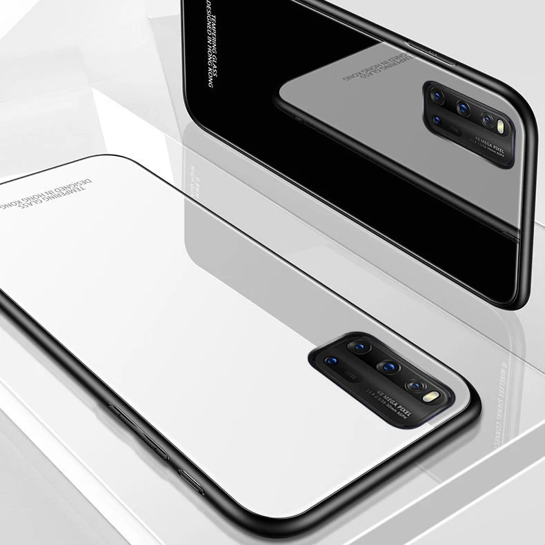 Чехол для xiaomi redmi K30 из закаленного стекла с магнитным кольцом подставкой