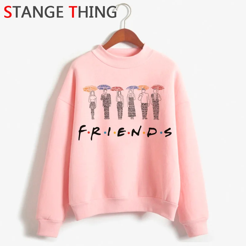 New Friends Tv Show Harajuku Funny Cartoon Hoodies Women Best Friends Ullzang 90s Fashion Sweatshirts Warm Graphic Hoody Female - Цвет: H3607