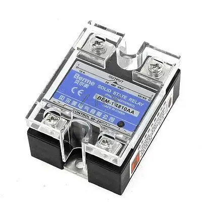 

AC to AC Transparent Cover Single Phase Solid State Relay 10A 24-480V 80-250V