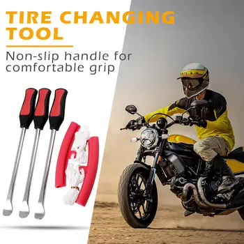 

Durable Tire Changing Levers Delicate Design Bicycle Motorcycle Tyre Changing Levers Spoon Kit with Rim Protector Repair Tool