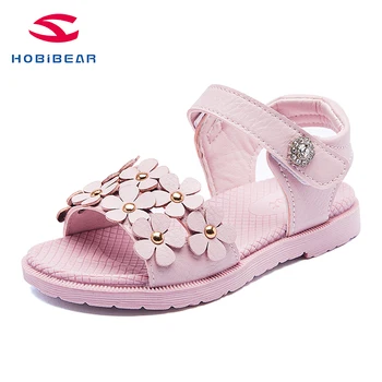 

HOBIBEAR Baby Little Girls Summer Pearl Sandals 2020 bling sandals for girls Free shipping GU6968