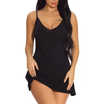 

Women Sexy Sleepwear Babydoll Lingerie Nightdress G-String Pijamas Set V-neck Lingerie Pijama Sexy Pyjamas Women Пижама Женская