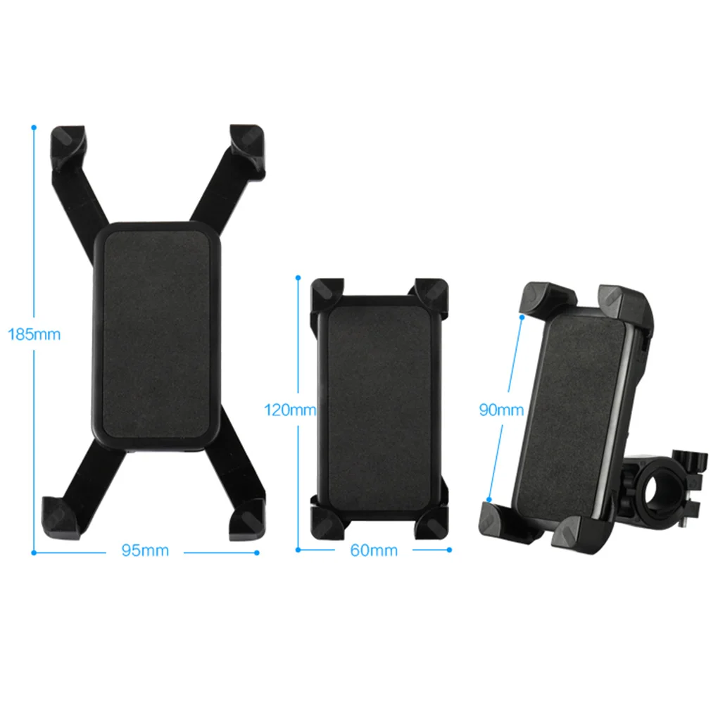 Universal Plastic Bicycle Motorcycle Handlebar Mount Holder 360 Degree Flexible Bike Mount Phone Bracket