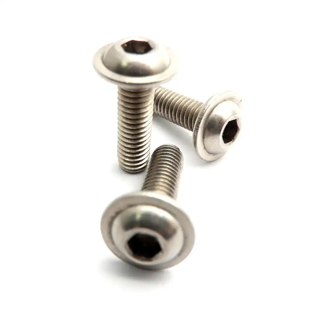 M8 X 10 Mm Métrico A2 Acero Inoxidable Pernos Tornillo de cabeza de botón de zócalo DIN7380 Paquete De 10