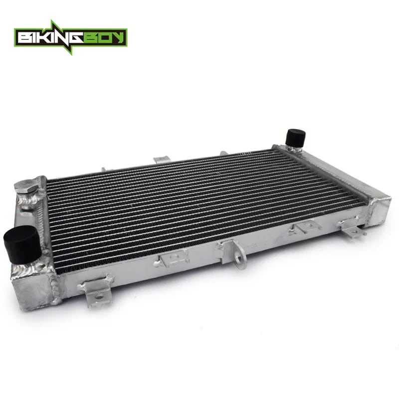 ^*Best Offers BIKINGBOY For Kawasaki Z 750 Z750 2004 2005 2006 Engine Radiator Cooling Water Cooler 26mm Aluminium Alloy Core Polished Cap
