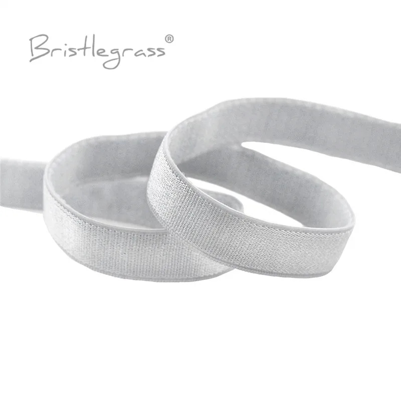 BRISTLEGRASS 2 5 10 50 100 Yard 3/8" 10 mm glänzender BH-Träger Gummiband Spandex Satinband Nylon Schulterband Dessous Nähbesatz – Detail 26