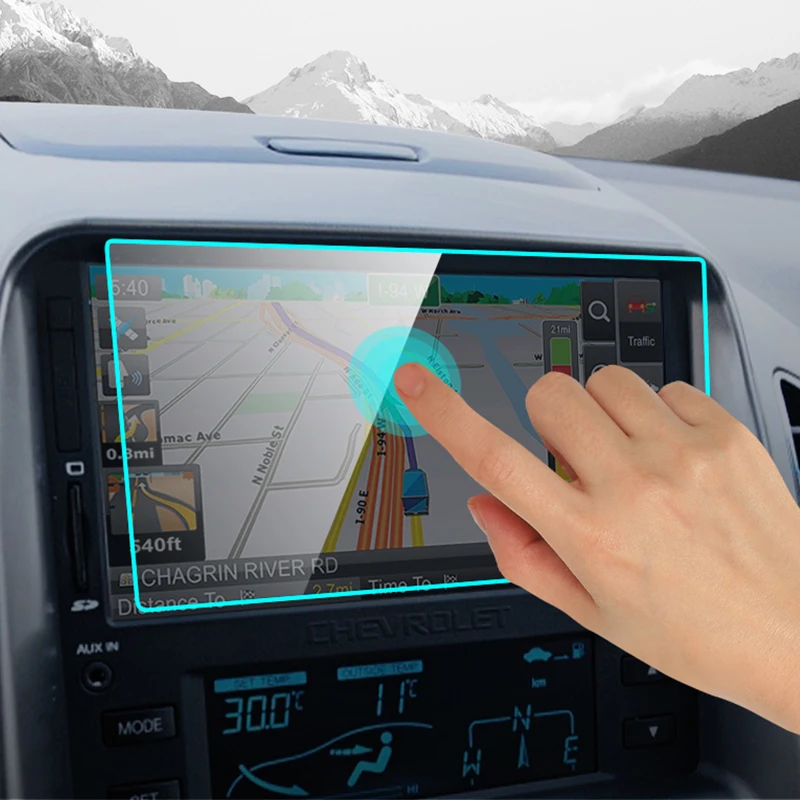 

Auto GPS Navigation Screen Protector HD Car Tempered Glass Protective Film For Chevrolet Chevy Malibu Cruze Cavalier Captiva