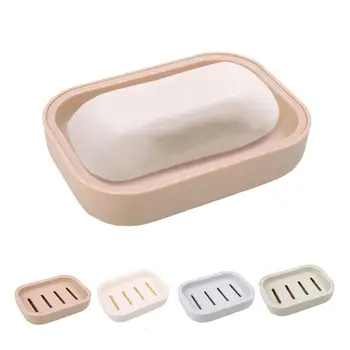 

Plastic Soap Dispenser Dish Case Holder Travel Container Carry Box Bathroom