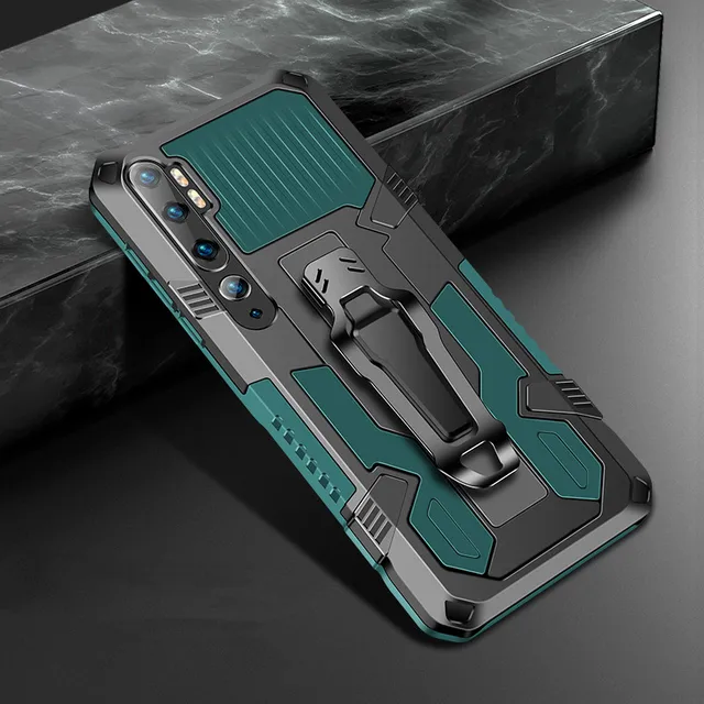 Luxury Shockproof Armor Phone Case For Xiaomi Redmi Note 10X 9 9A 9C 9S Pro Max Rugged Metal Aluminum Magnetic Anti-fall Cover Green