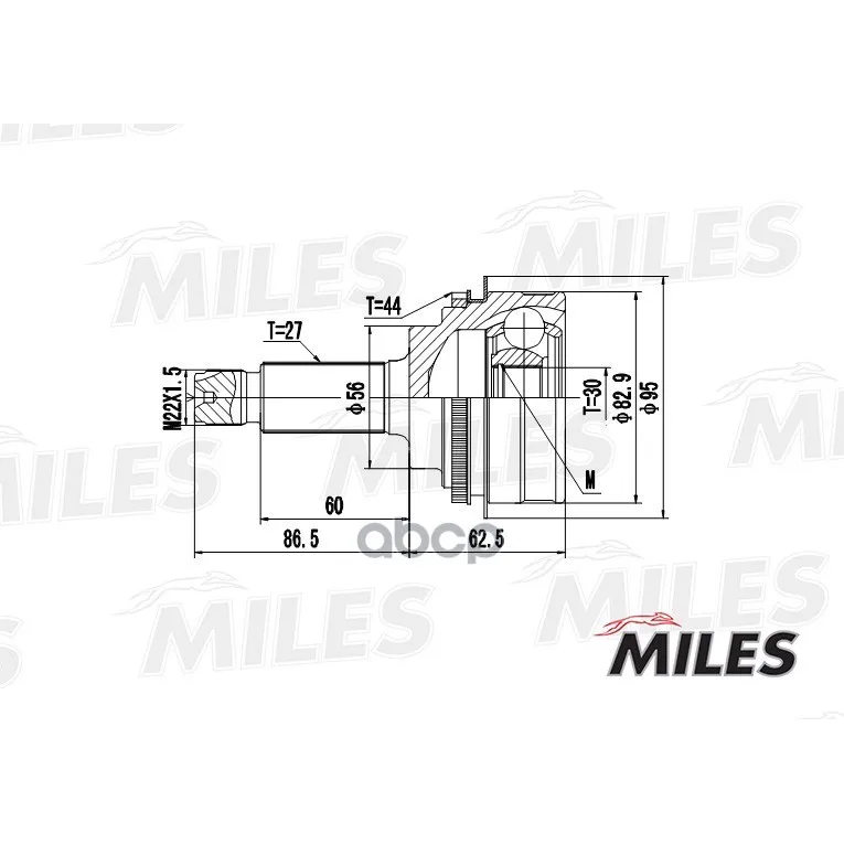 Шрус Subaru Impreza 2.0 90-01 Нар.(Abs) Miles Ga20418 Miles арт. GA20418