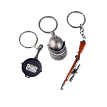 Производители+ Прямые продажи, брелок для ключей из серии курицы, крутой стиль, креативные подарки, 98K уровень, три сумки с плоским дном, горшок Keychai